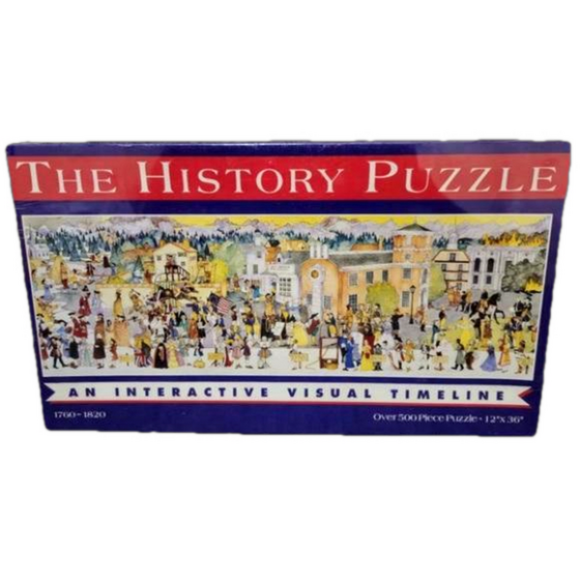 EUC Vintage THE HISTORY PUZZLE 1760-1820, 500-pieces jigsaw 🧩 - Picture 1 of 6